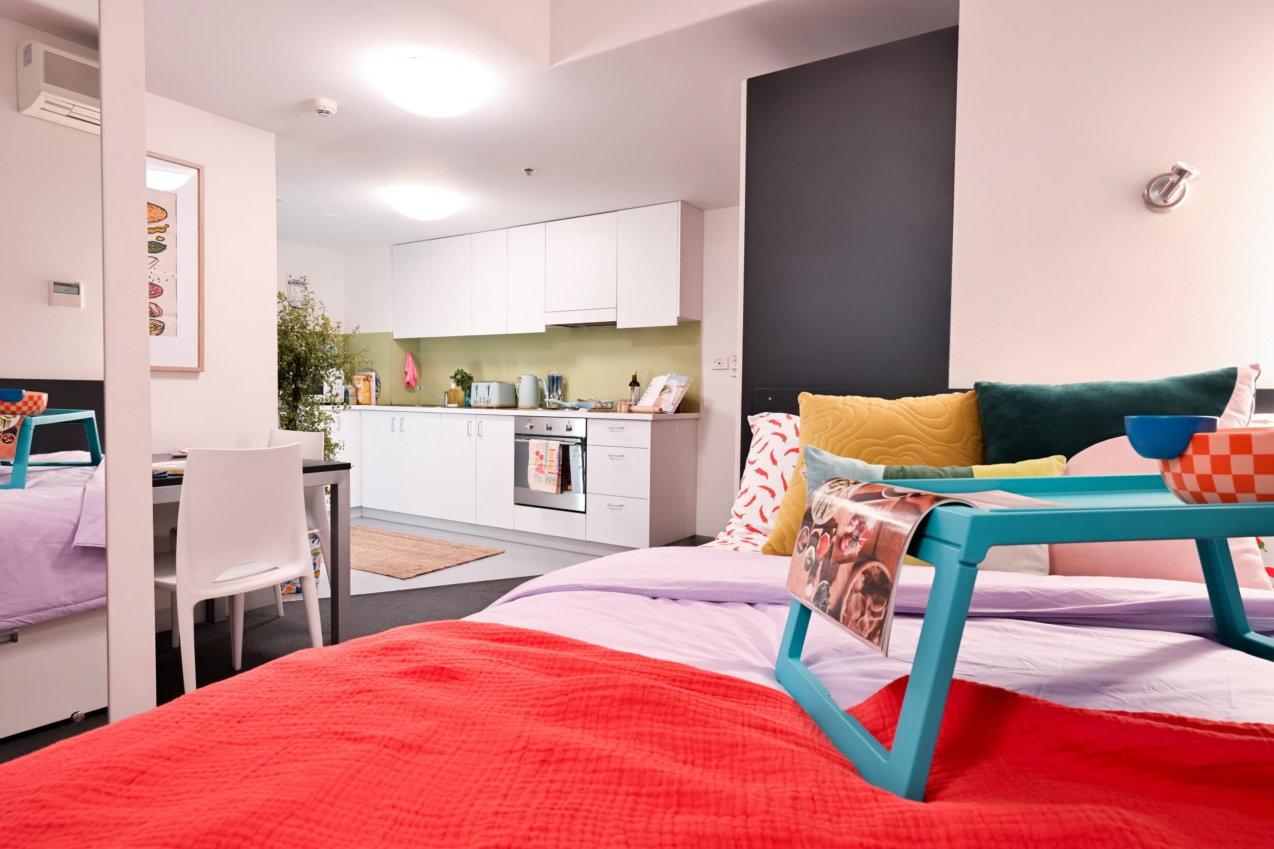 King single bed apartment